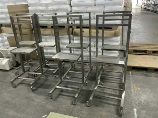 Stainless steel inkjet printer trolley (7x)