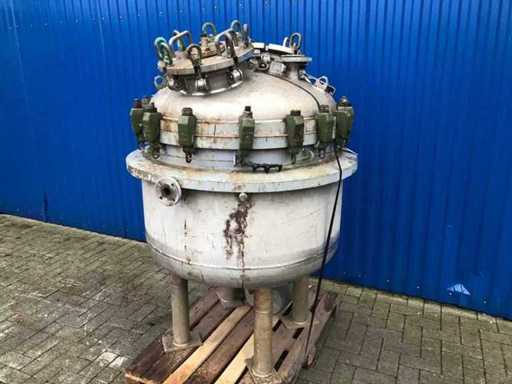 1987 ACOMETI S.P.R.L. Stainless Steel Pressure Vessel with Double Jacket 515 L Stainless Steel Pressure Vessel with Double Jacket