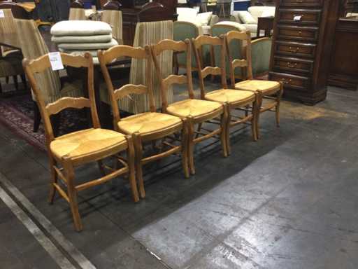 Vintage dining chairs (5x)