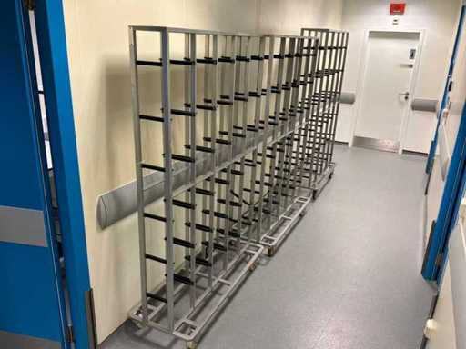 TECHNIPLAST Stainless Steel Mobile Shelving (3x)