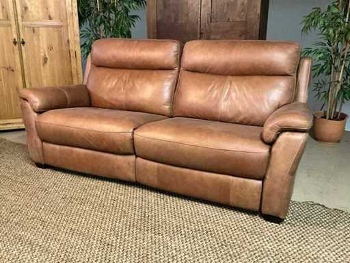 Leder-Elektrosofa-Set 2,5 P