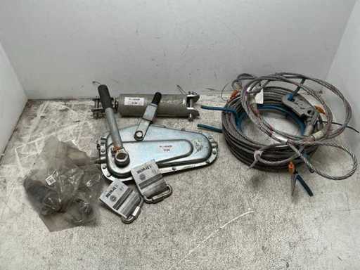 2018 Tractel Tirsafe T3 complete Temporary lifeline 20m transportable