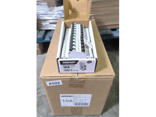 DEBFLEX (x600) - Întrerup?tor 3kA / 1 modul Ph+N / 10A/ 230 Volt - Alb 