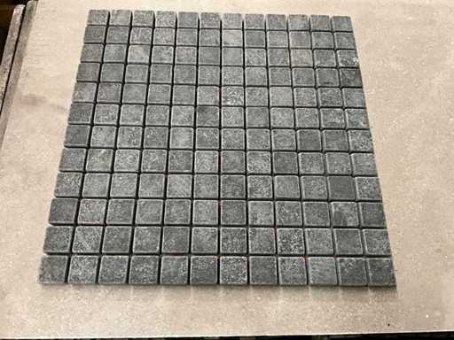 Riversato grigio e rifilato Grande lotto di mosaico