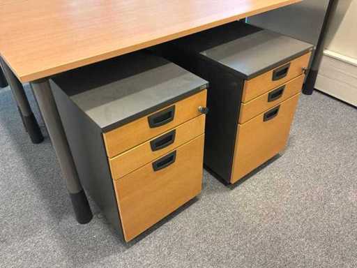 KINNARPS Caissons de bureau sur roulettes (2x)