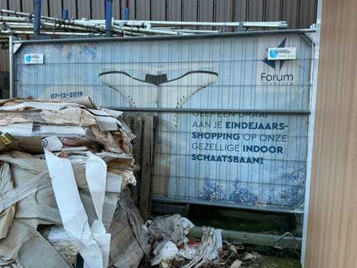 Transport frame Heras + 7 heras fences