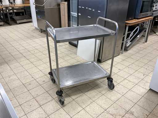 Pujadas stainless steel serving trolley