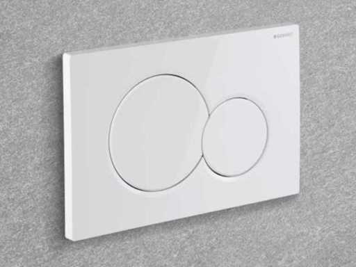 Geberit Sigma01 Panneau de configuration blanc
