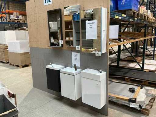 Toiletmeubel + spiegelkast