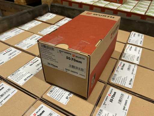 Würth-Slangschellen Schnellverschluss 50-70 mm (750 Stück)