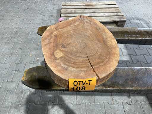 Rosewood schijf, Dikte 80mm, Ø 400mm