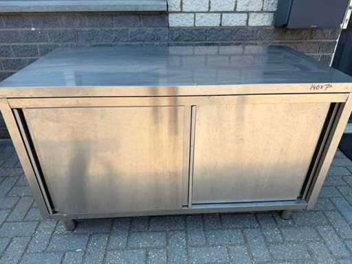 Stainless steel - 140x70 - Stainless steel work table