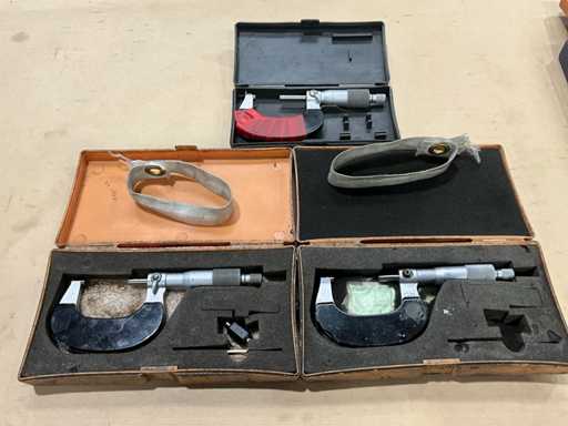 Mitutoyo Buitenmicrometer (3x)
