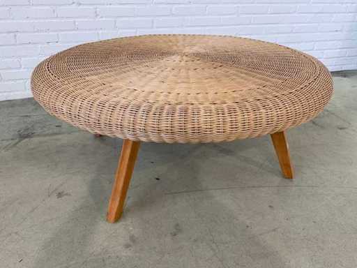 Masa de cafea din ratan