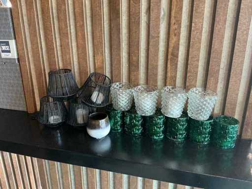 Candle holder various (15x)