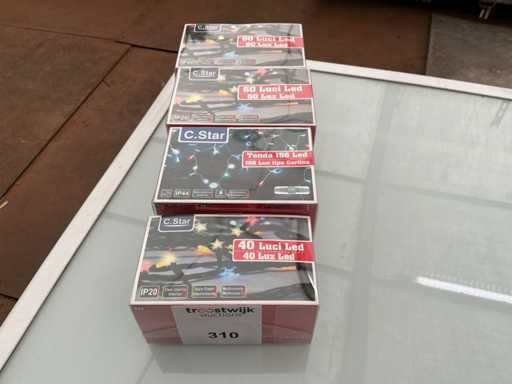 C.Star. IP20+IP44. Weihnachten LED-Beleuchtung. (4-fach)