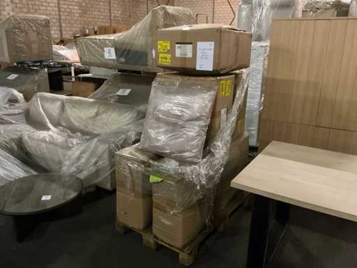 Coussin décoratif rose Brinker Fox Fur 60x60cm (42x)