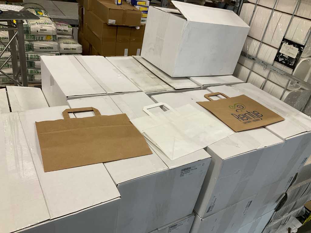 Partia papierowych toreb na zakupy (10500x)