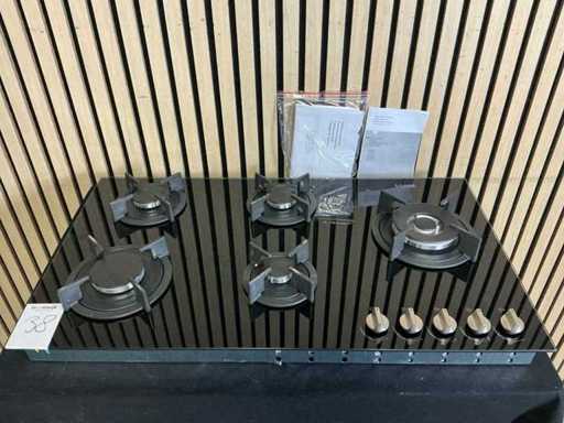 Etna KGG890ZTA Gas integrato su fornello in vetro con bruciatore per wok