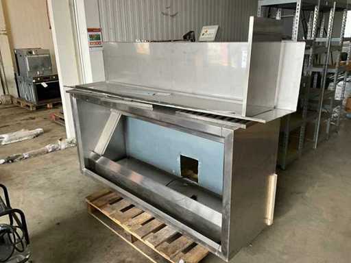 Stainless steel extractor hood housing