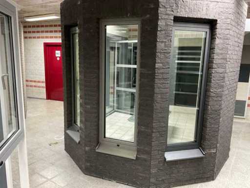 Aluminiowe okno obrotowe/przechylane