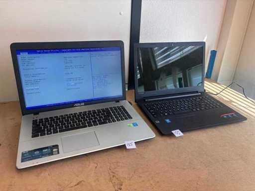 Stock restant de l’ordinateur portable 2x
