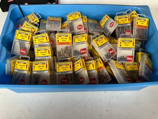 Rotadrill Diverse Schrauben Edelstahl & Messing (100x)