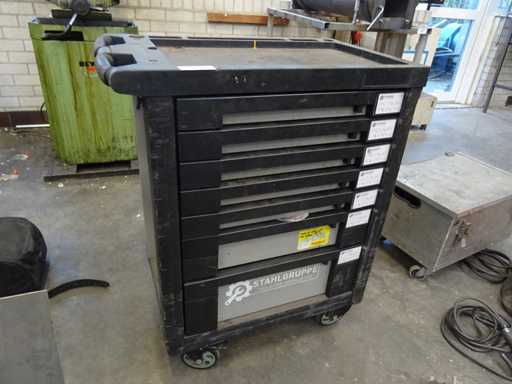 Stahlgruppe - Tool trolley with contents