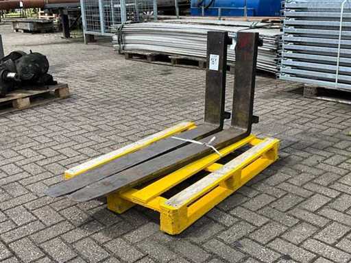 Set of forklift forks