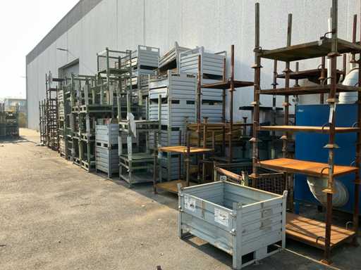 Stapelbare offene und geschlossene Kisten (165x)