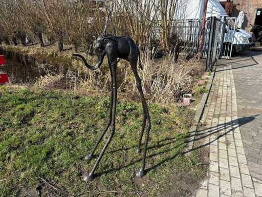 Sculptuur Dali stijl brons