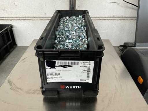 Würth 13.64 kg Zeskantmoer M10 in stapelbare bak