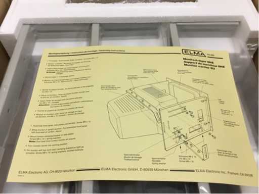Mounting frame for monitors 15"