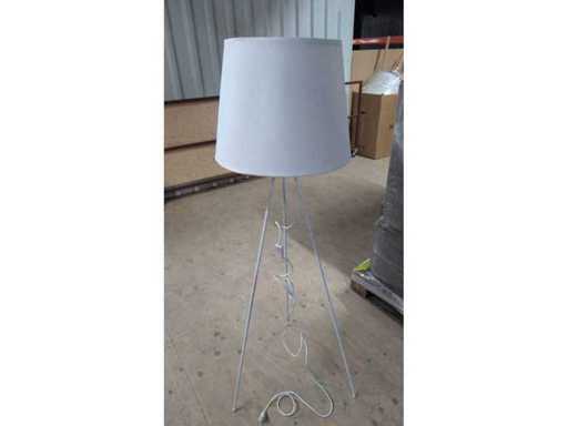 Standlampe - mit weißem Schirm (2x)