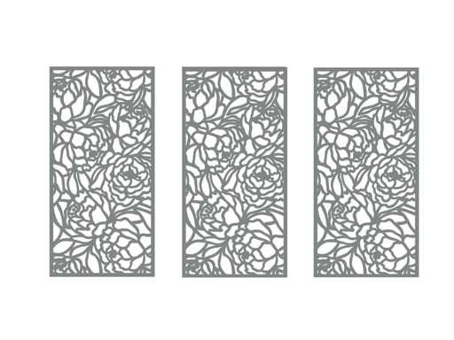 Bildschirme mit Neid – Bloom – Bildschirm – Terrassenbildschirme 16mm (3x)