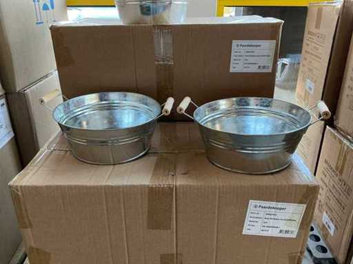 Partij Bowl Bordeaux zinc Ø22xH9,5cm Zinc (210x)