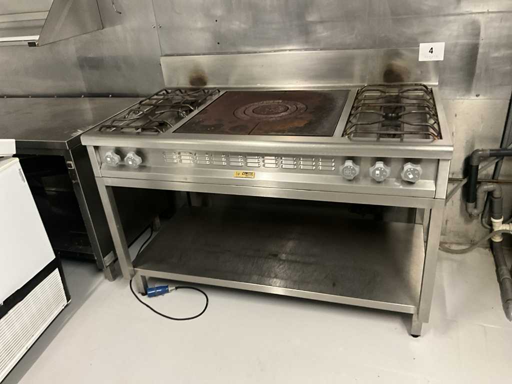 Stainless steel gas fire COMETTO