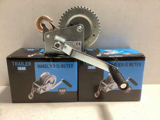 15 metri - verricello a mano 540kg