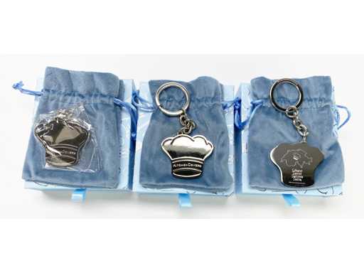 *NUOVO* Portachiavi KitchenCover in una borsa di stoffa, portachiavi, idea regalo, articolo regalo, souvenir (1500 set)