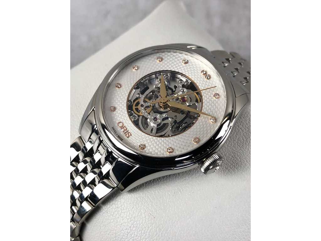 Oris Artelier Sekeleton Diamante Automat 01 560 7724 4031-07 8 17 79 Doamnelor Watch