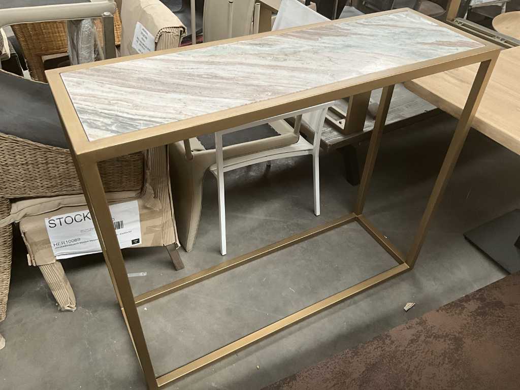 1x Table murale plateau en marbre