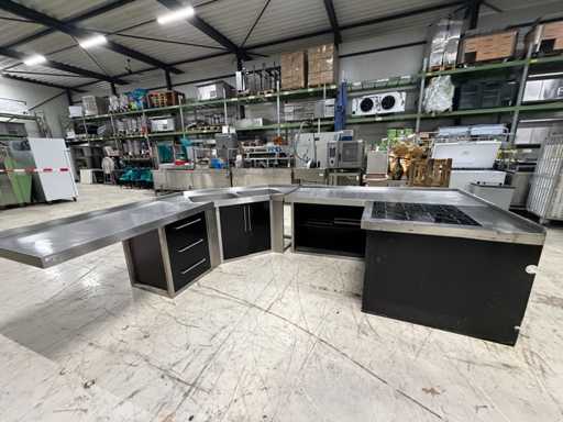 Bijkerk - Acciaio inox/Trespa - Disposizione della cucina