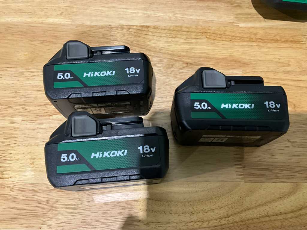 Hikoki 4 piece battery combi set Troostwijk Auctions