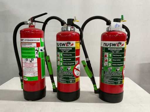 schuim brandblussers (3x)