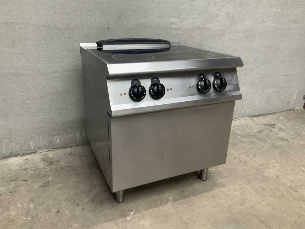 Induction stove with 4 cooking zones