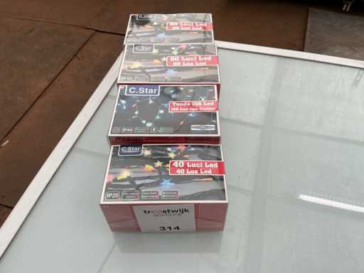 C.Star. IP20+IP44. Weihnachten LED-Beleuchtung. (4-fach)