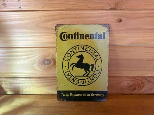 Metalen reclame bord