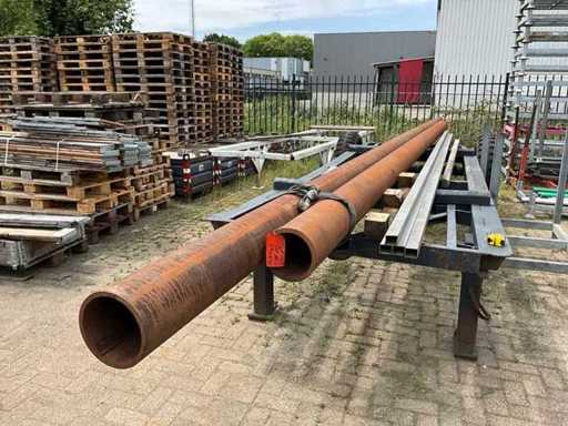 Thick-walled round tube (2x)