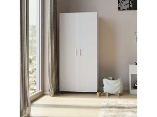 Witte 2-deurs kinderkast