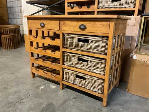 Dulap pentru vin atemporal cu sertare